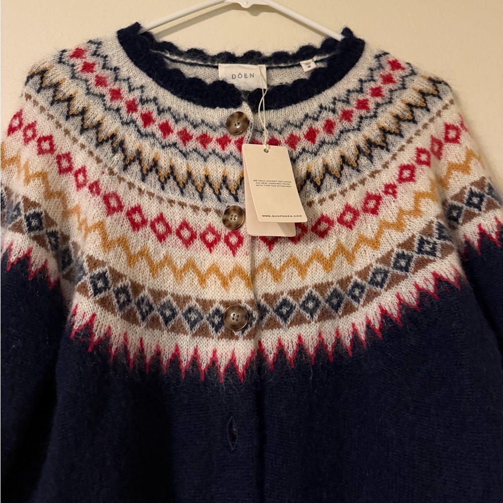 Doen Multicolor Patterned Cardigan - image 11